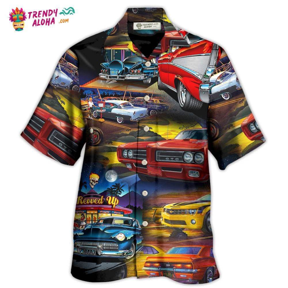 Muscle Car Family Art Hawaiian Shirt – Trendy Aloha Muscle Car Family Art Hawaiian Shirt – Trendy Aloha