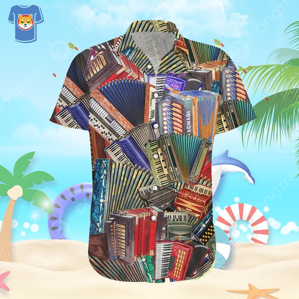 Music Accordion To Me You Are Awesome Beach Shirt Men And Women Gift Hawaiian Shirt