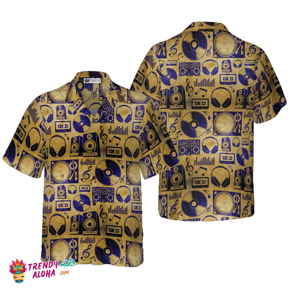 Music Dj Vintage Hawaiian Shirt Music Dj Vintage Hawaiian Shirt