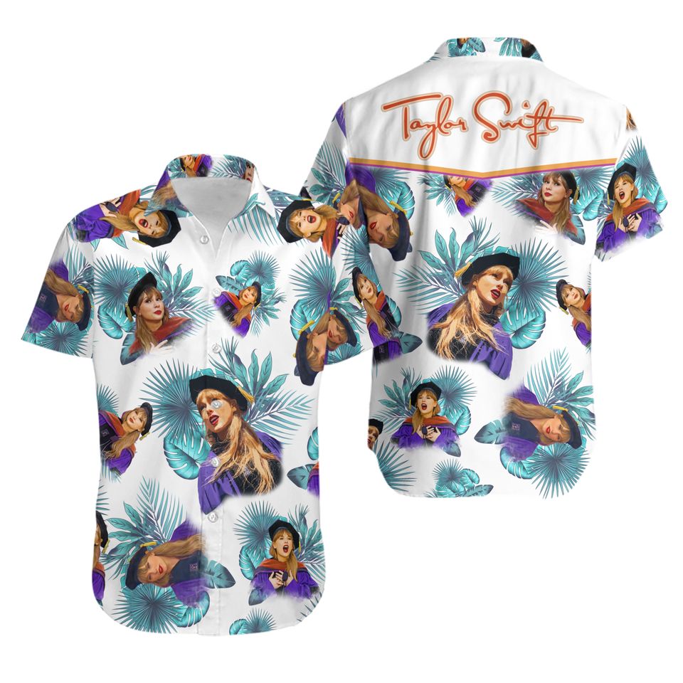 Music Eras Taylor Swift Hawaiian Shirt – 2023 Tropical Vacation Edition