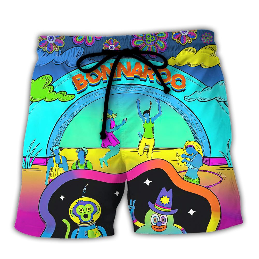 Music Event Bonnaroo Music Festival Lover Colorful Style Trendy Aloha Hawaiian Beach Shorts Music Event Bonnaroo Music Festival Lover Colorful Style Trendy Aloha Hawaiian Beach Shorts
