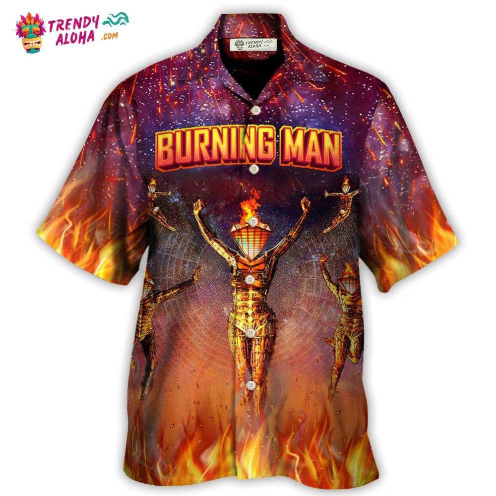 Music Event Burning Man Built To Burn Burning Man Hawaiian Shirt – Trendy Aloha