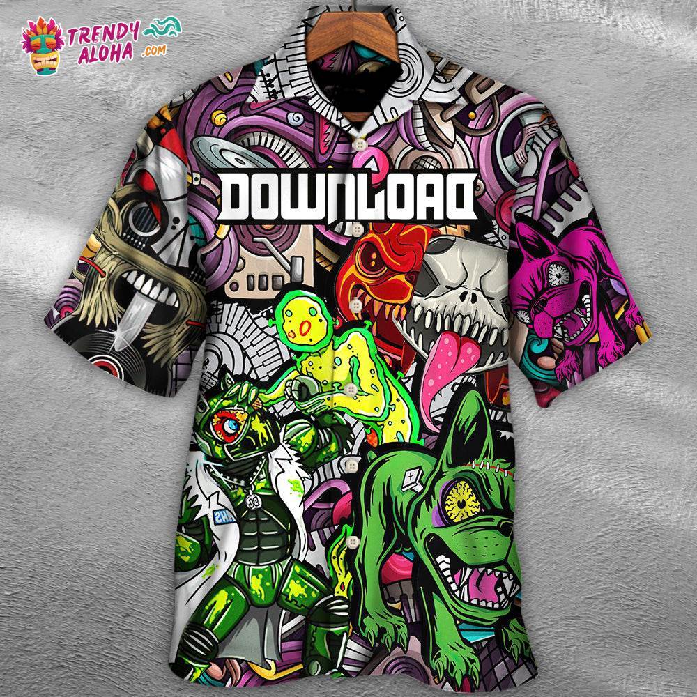 Music Event Download Festival Lover Colorful Art Style Hawaiian Shirt – Trendy Aloha