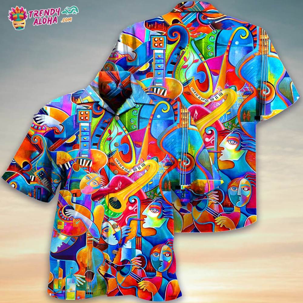 Music Fullcolor Style Hawaiian Shirt – Trendy Aloha