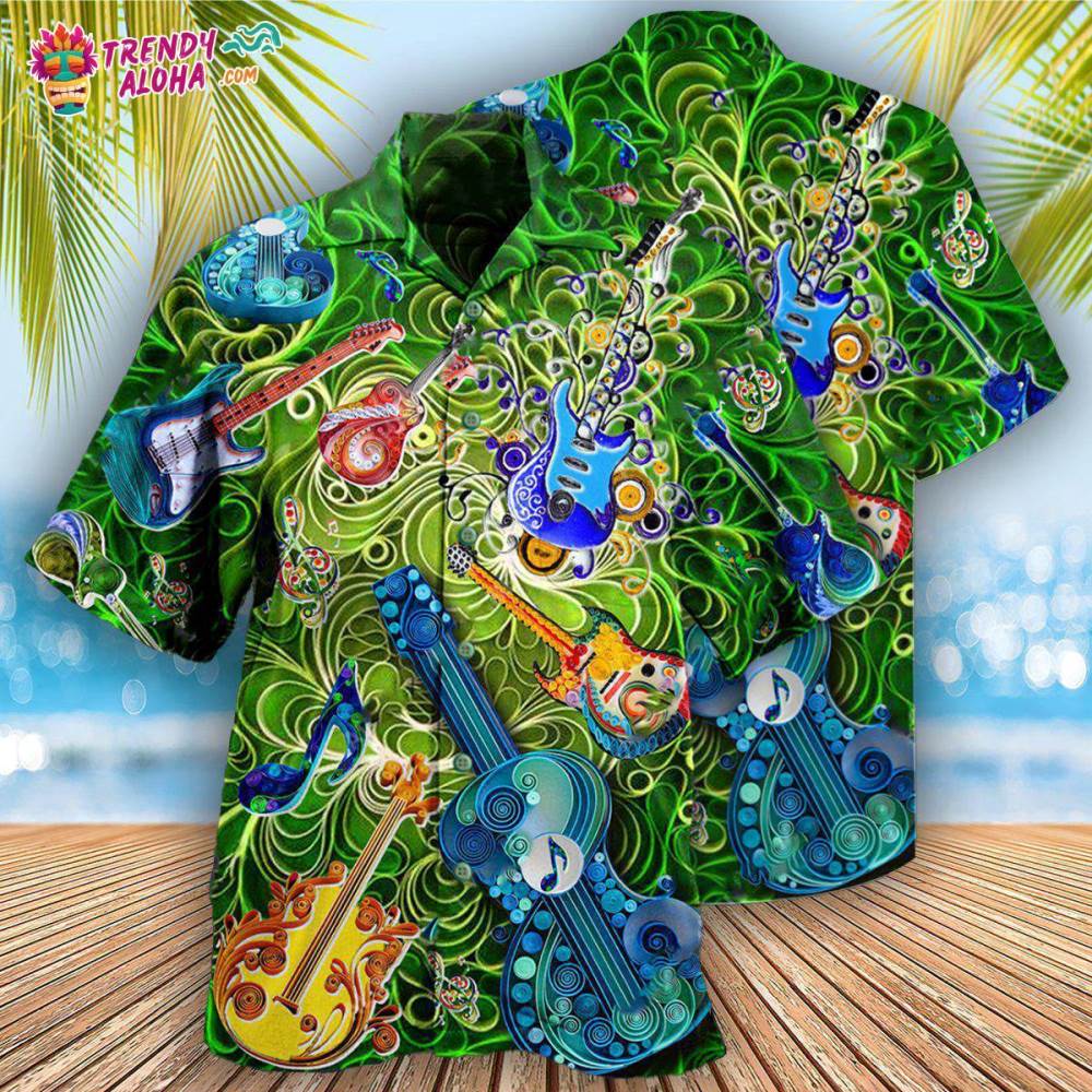 Music Melody Of Time Guitar It Is Magic Hawaiian Shirt – Trendy Aloha