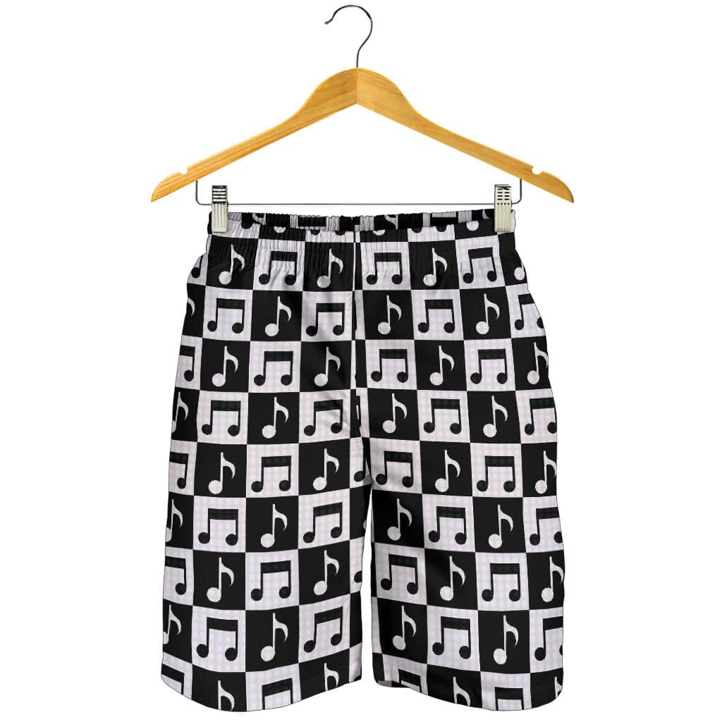 Music Notes Pattern Print Design 01 For Men Women Kid Shorts