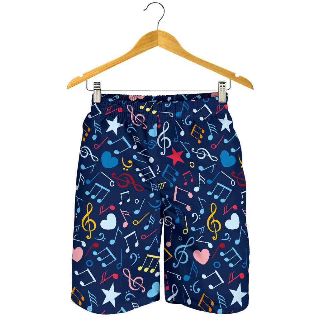 Music Notes Pattern Print Design 03 For Men Women Kid Shorts