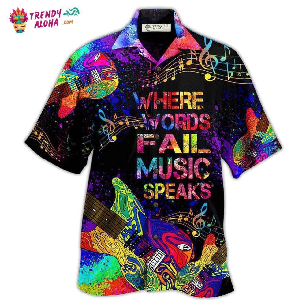 Music Speaks Style Hawaiian Shirt – Trendy Aloha