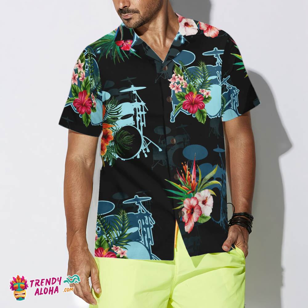 Musical Instrument Drums Hawaiian Shirt