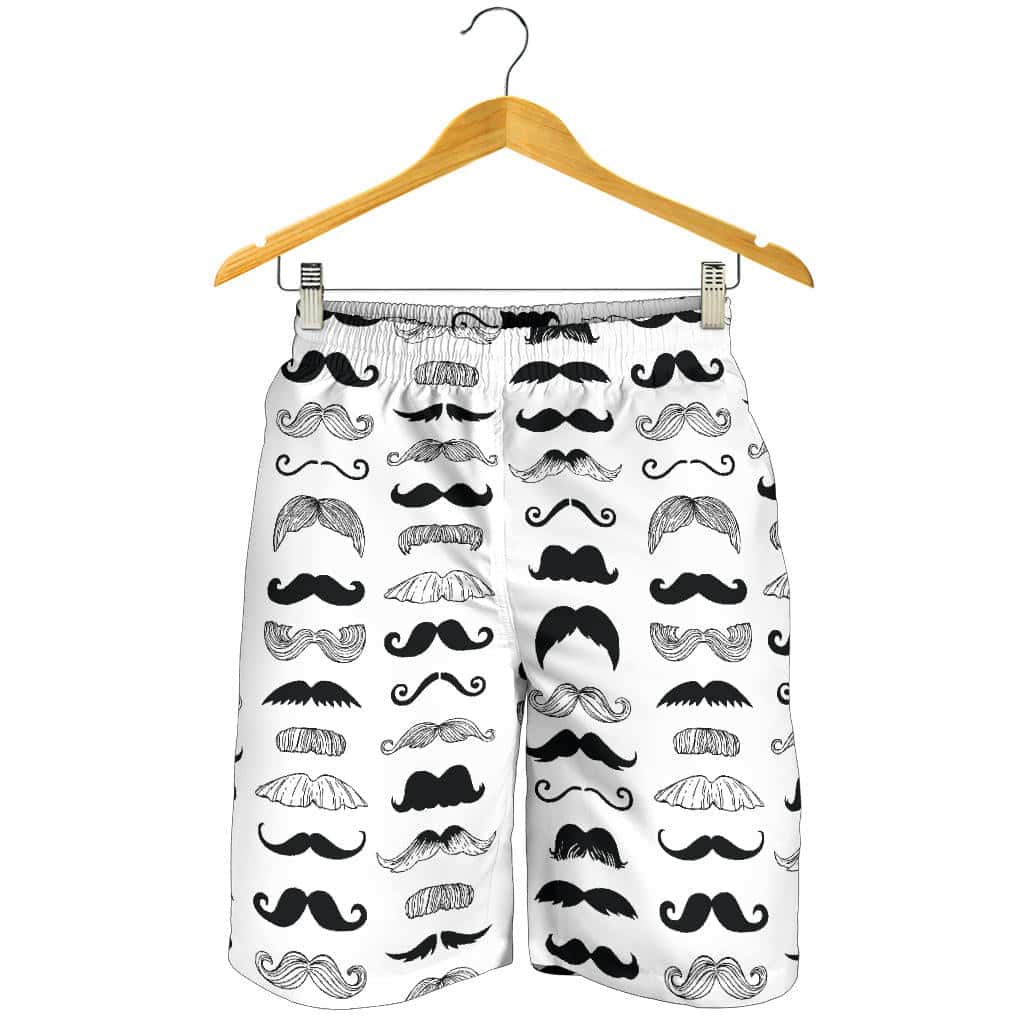 Mustache Beard Pattern Print Design 04 For Men Women Kid Shorts