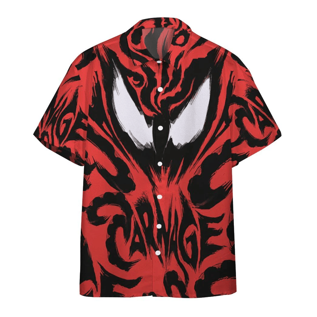 Mv Venom Trendy Hawaiian Shirt Carnage Red Symbiote Hawaii Aloha Shirt