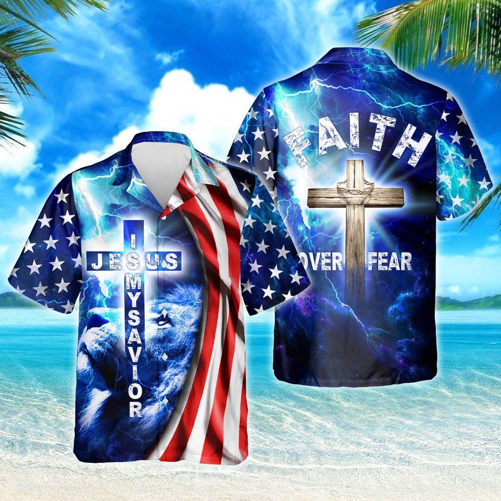 My God Jesus Is My Savior Aloha Hawaiian Shirts For Men And Women