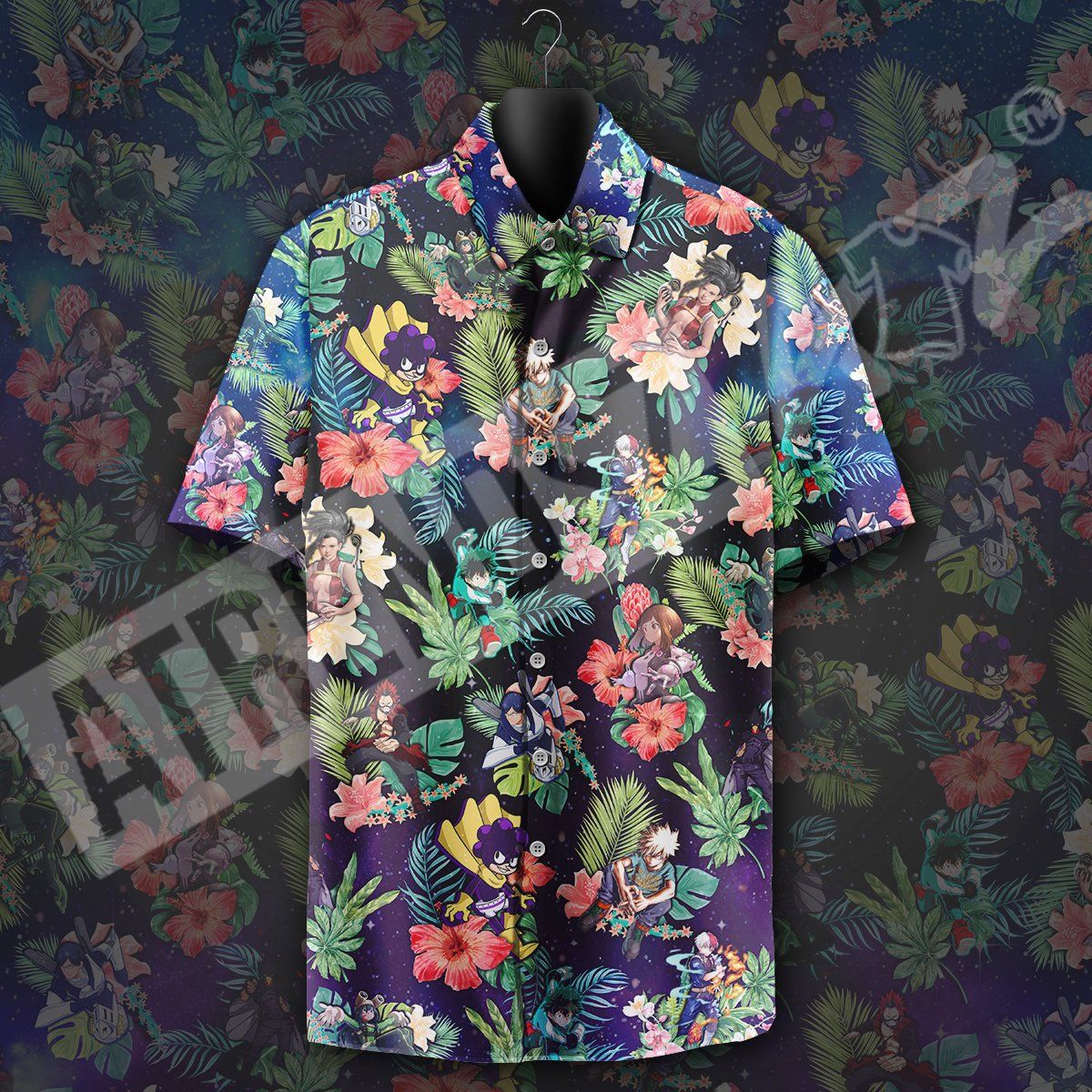 My Hero Academia Hawaiian Shirt Boku No Hero Academia Characters Tropical Pattern Blue Hawaii Aloha Shirt My Hero Academia Hawaiian Shirt Boku No Hero Academia Characters Tropical Pattern Blue Hawaii Aloha Shirt