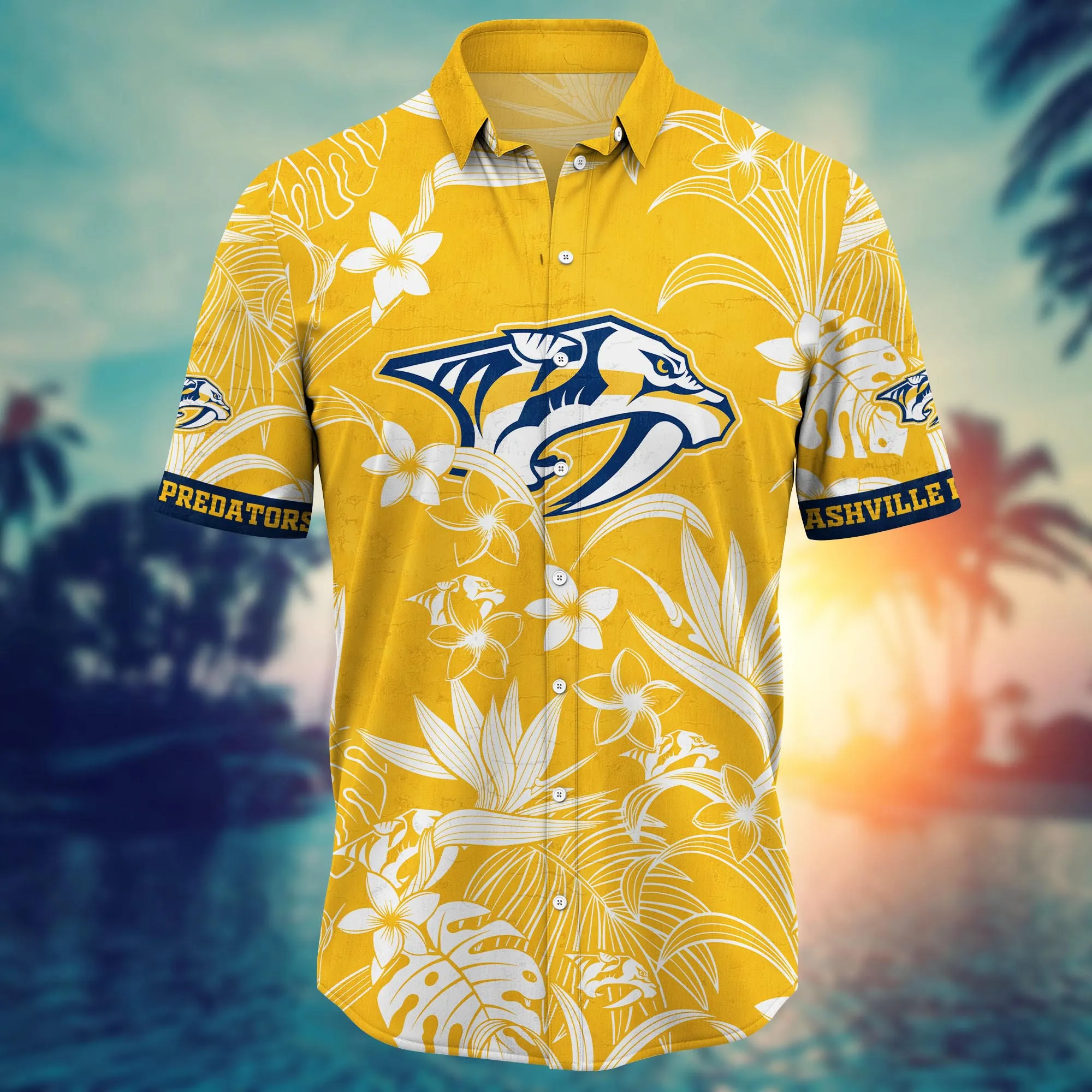 Nashville Predators NHL Hawaiian Shirt Beach Ballstime Aloha Shirt