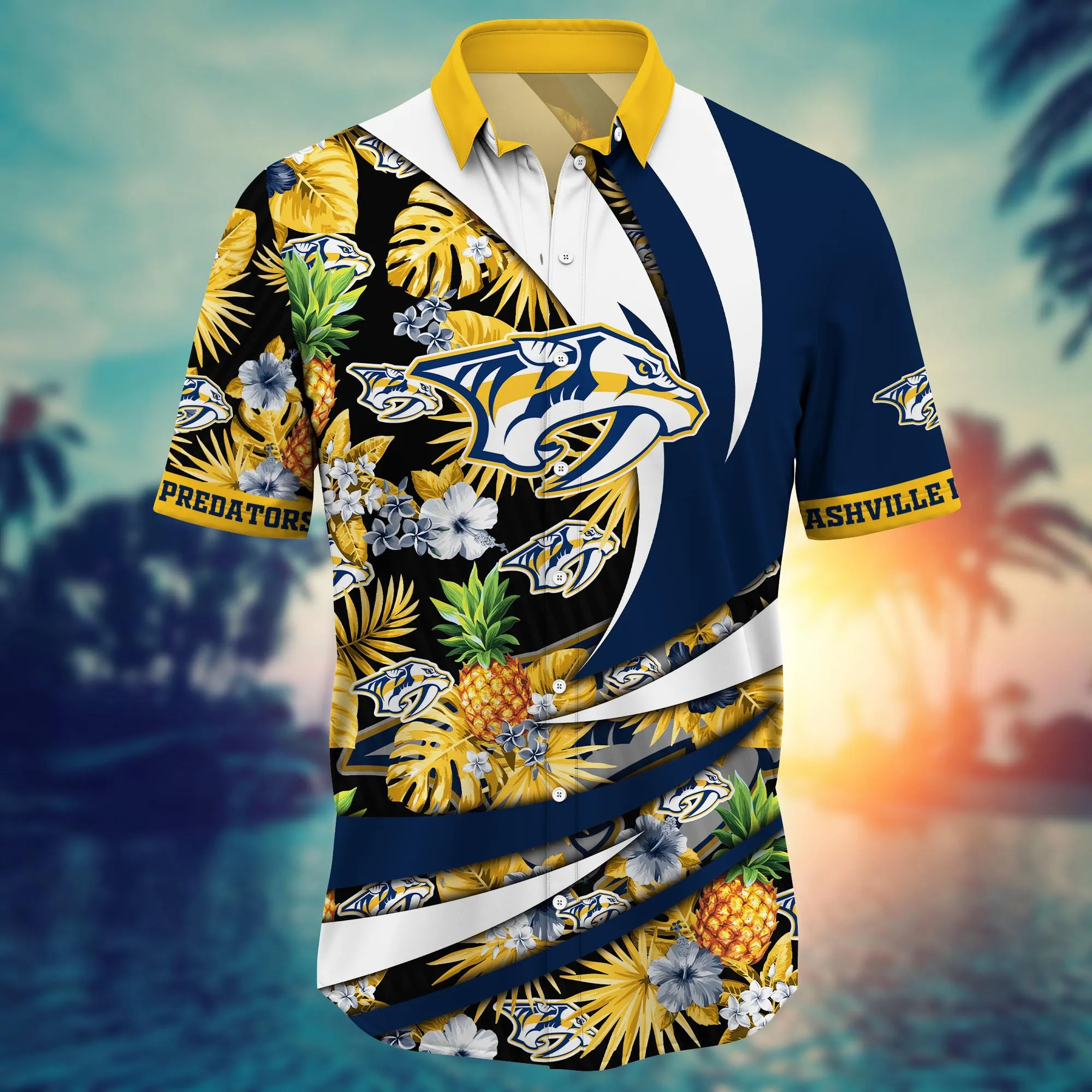 Nashville Predators NHL Hawaiian Shirt Ice Cream Season Aloha Shirt