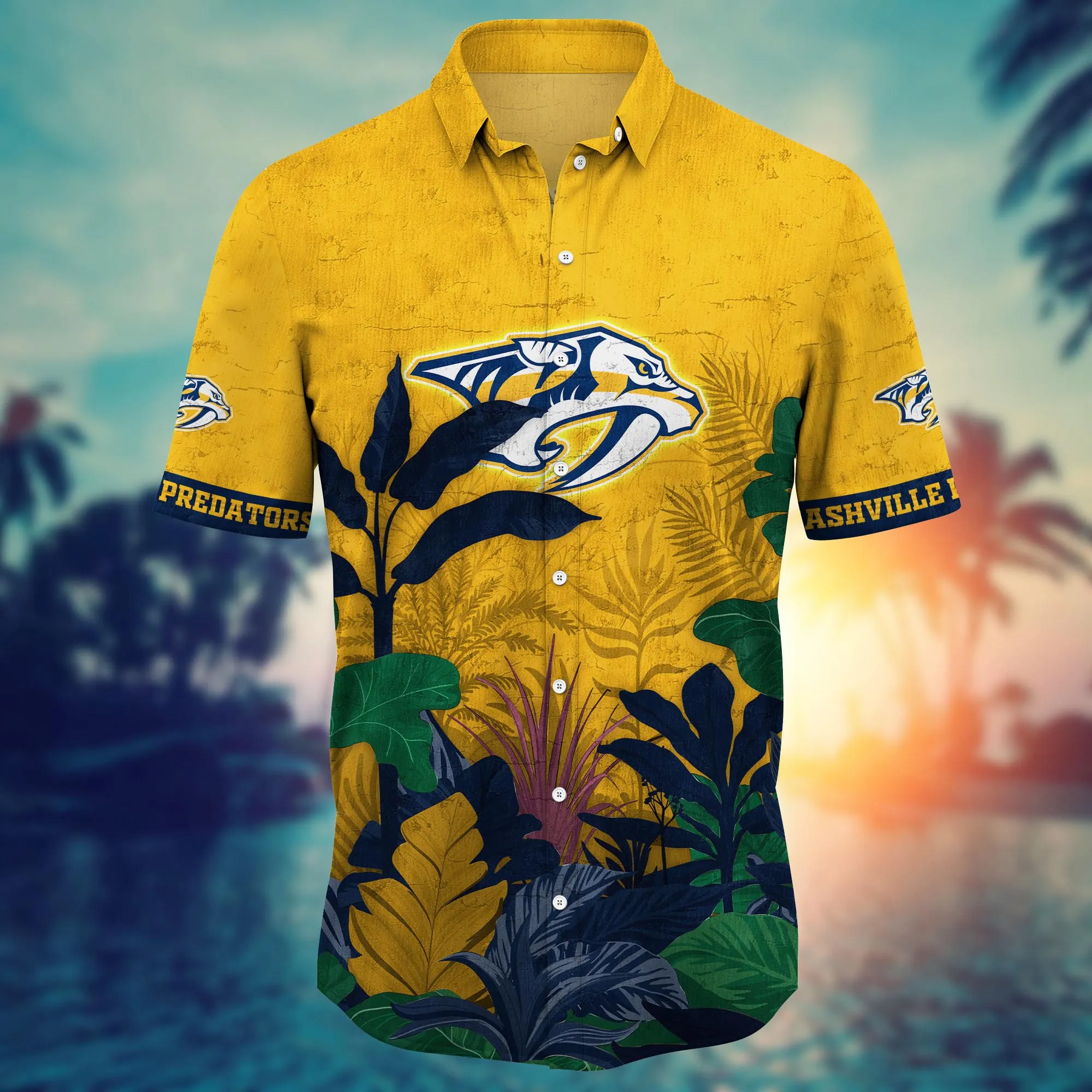 Nashville Predators NHL Hawaiian Shirt Sprinklers Aloha Shirt