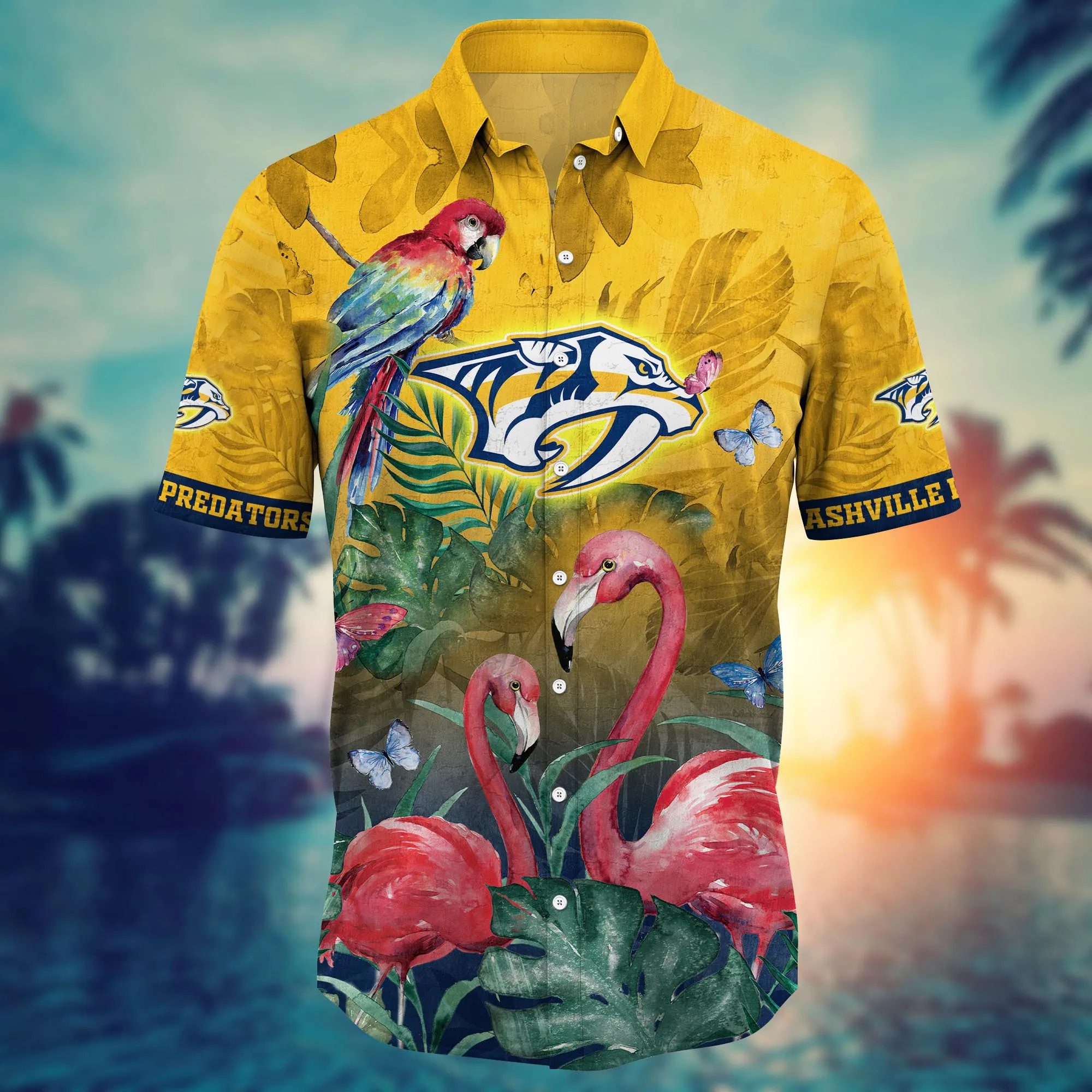Nashville Predators NHL Hawaiian Shirt Summery Aloha Shirt