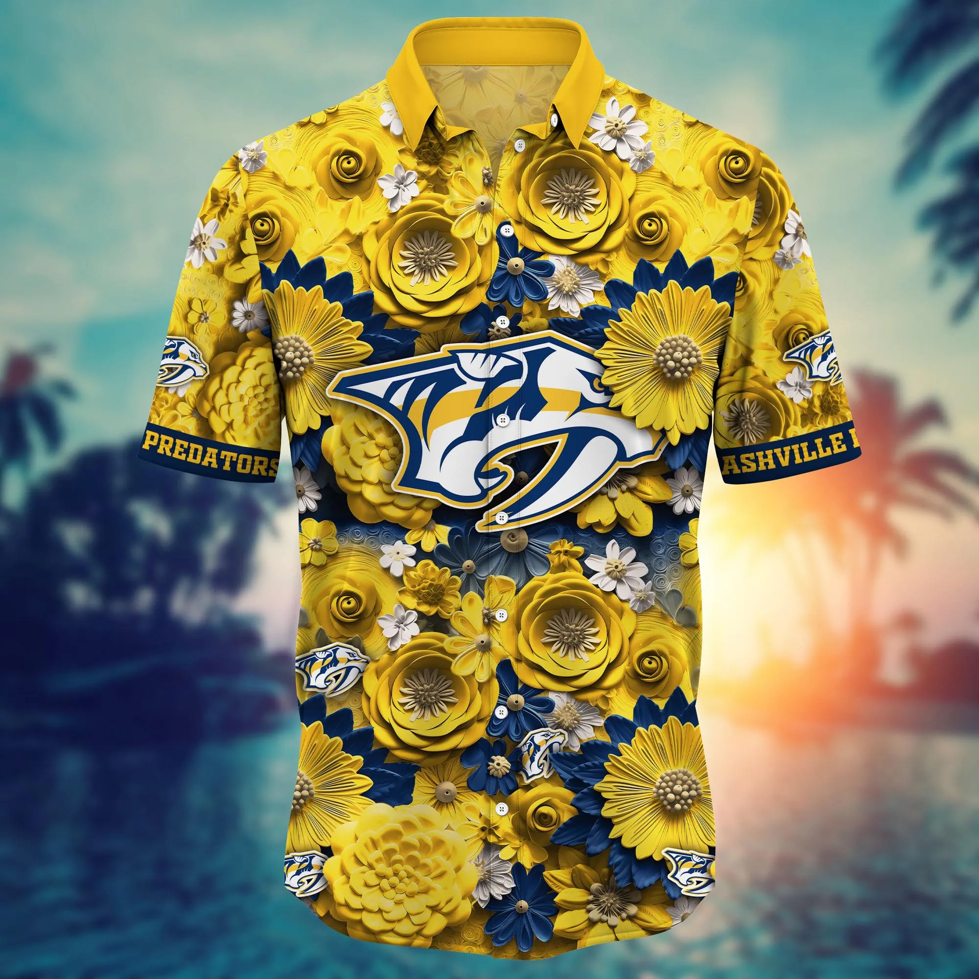 Nashville Predators NHL Hawaiian Shirt Trending For This Summer Customize Shirt Any Team