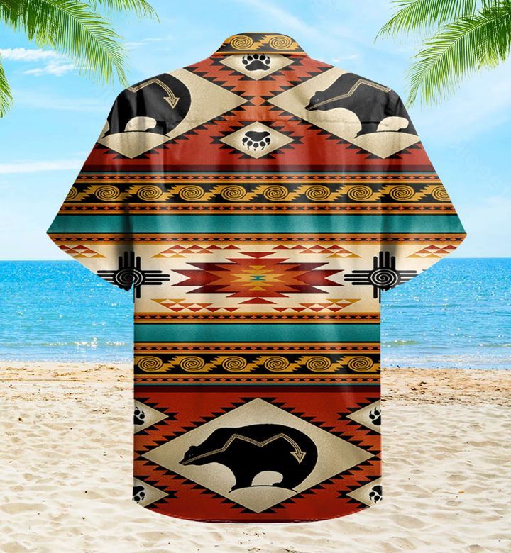 Native American Bear Brown Trendy Hawaiian Shirt 3D Summer Gifts