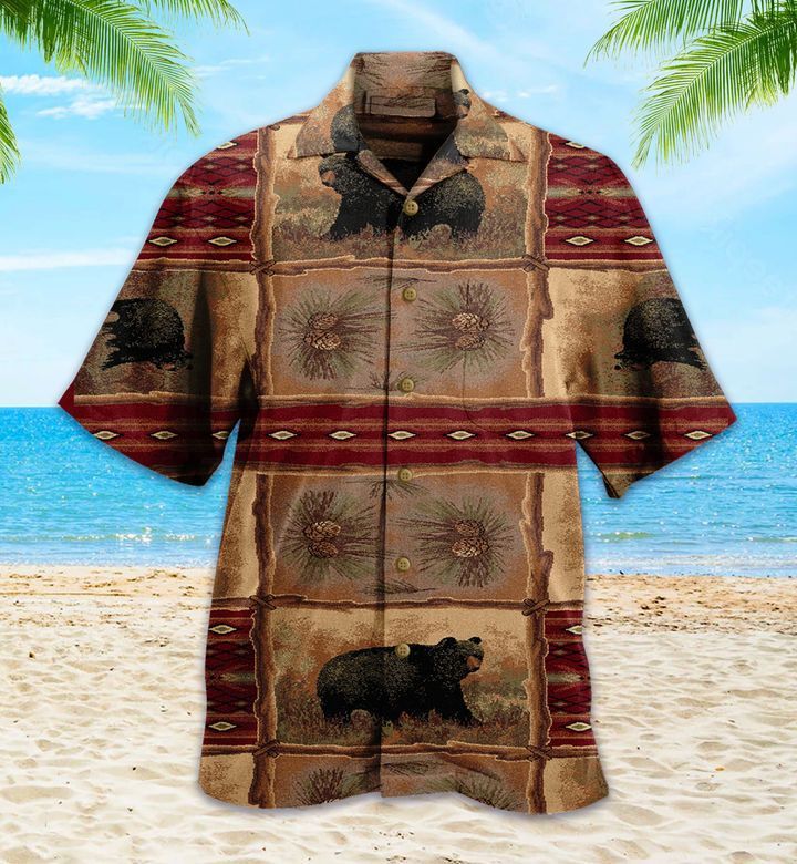 Native Bear Hawaiian Shirt 3D Summer Gifts
