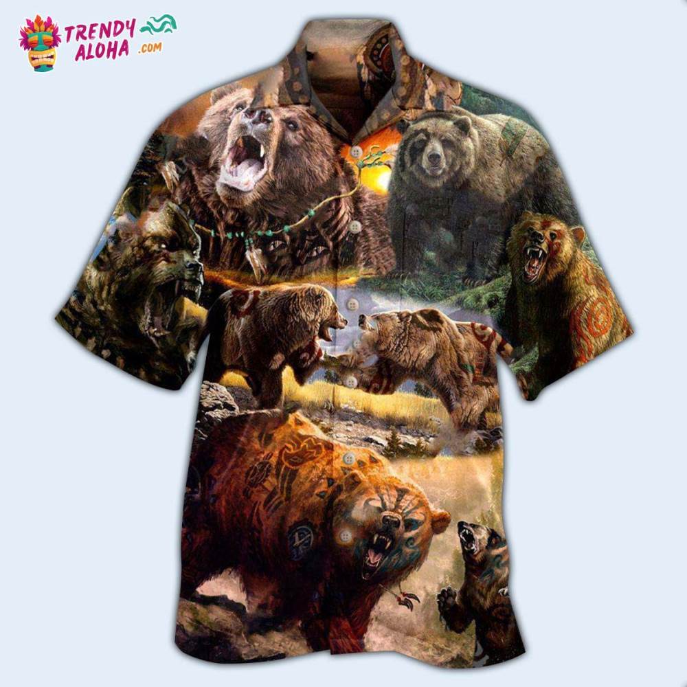 Native Bears Keep The Native Spirit Hawaiian Shirt – Trendy Aloha