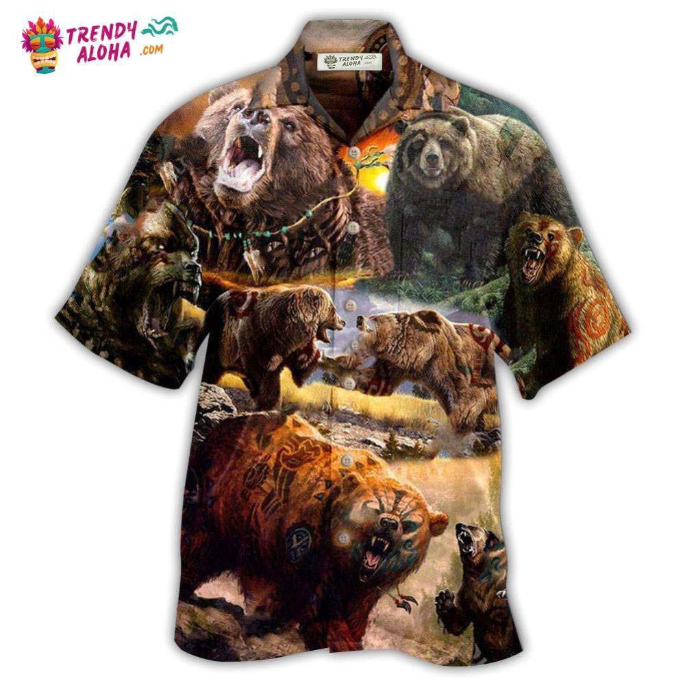 Native Bears Keep The Native Spirit Hawaiian Shirt – Trendy Aloha Native Bears Keep The Native Spirit Hawaiian Shirt – Trendy Aloha