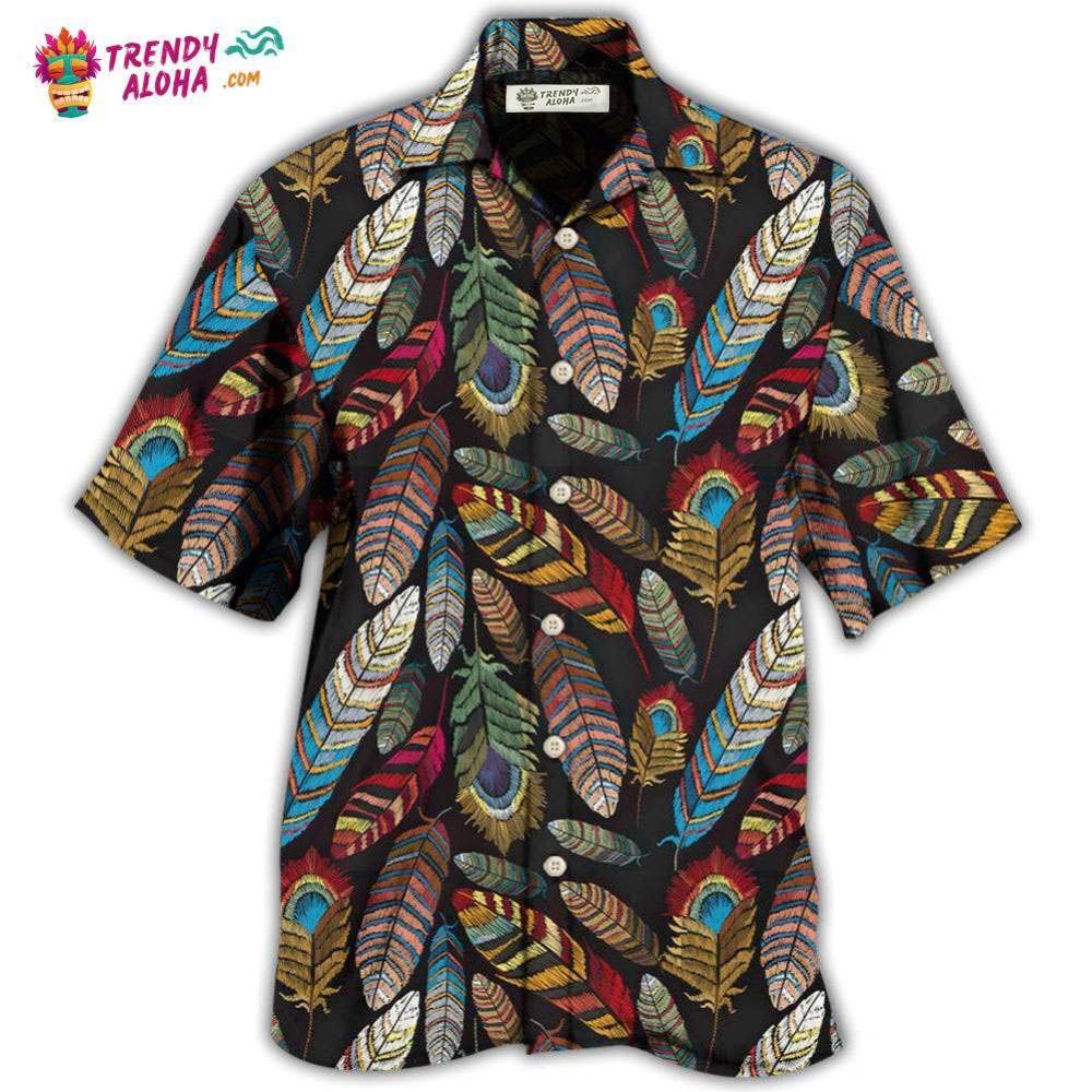 Native Beautiful Feather Look At Hawaiian Shirt – Trendy Aloha Native Beautiful Feather Look At Hawaiian Shirt – Trendy Aloha