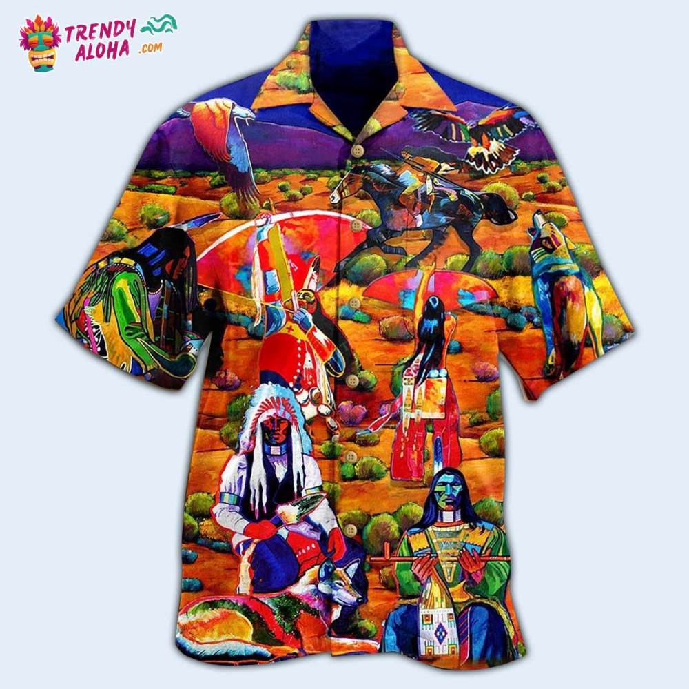 Native Human Love Red Hawaiian Shirt – Trendy Aloha