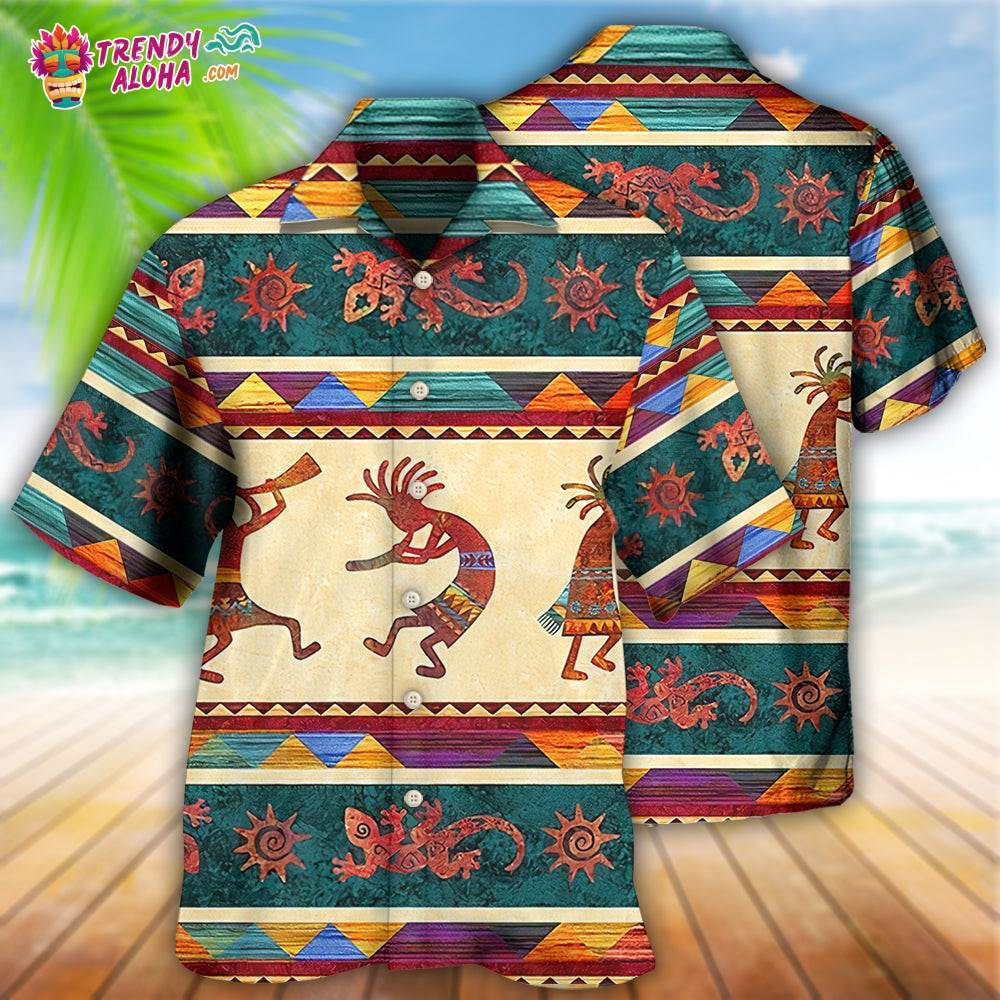 Native Style Love Peace Cool Pattern Hawaiian Shirt – Trendy Aloha