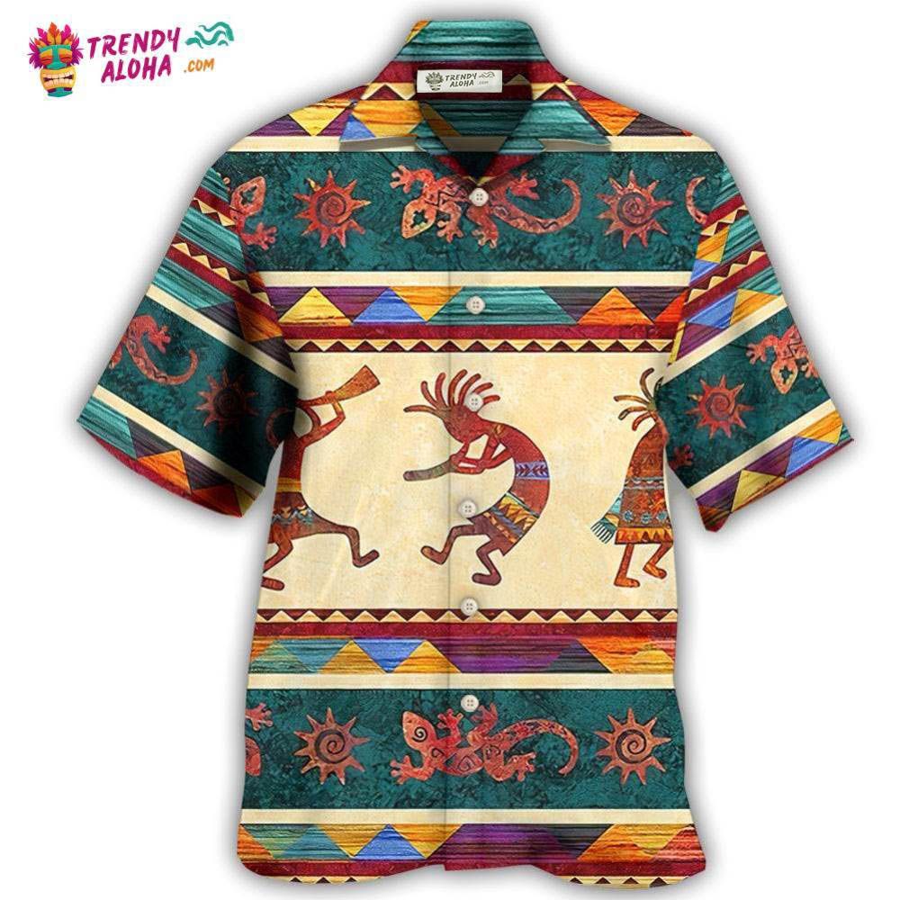 Native Style Love Peace Cool Pattern Hawaiian Shirt – Trendy Aloha