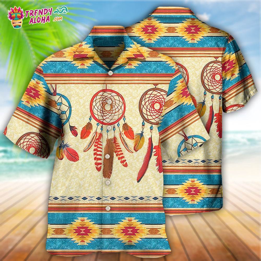 Native Style Love Peace Dreamcatcher Hawaiian Shirt – Trendy Aloha