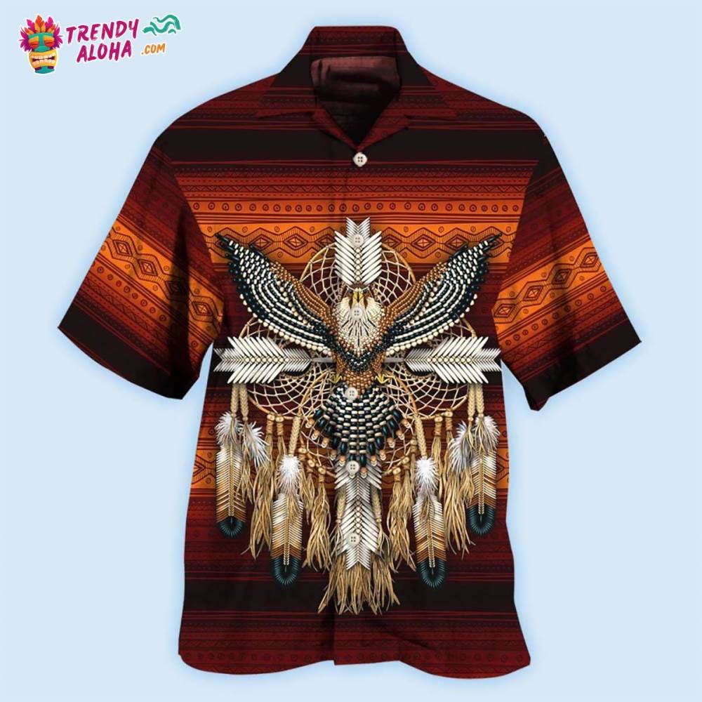 Native Style Love Peace Eagle Hawaiian Shirt – Trendy Aloha