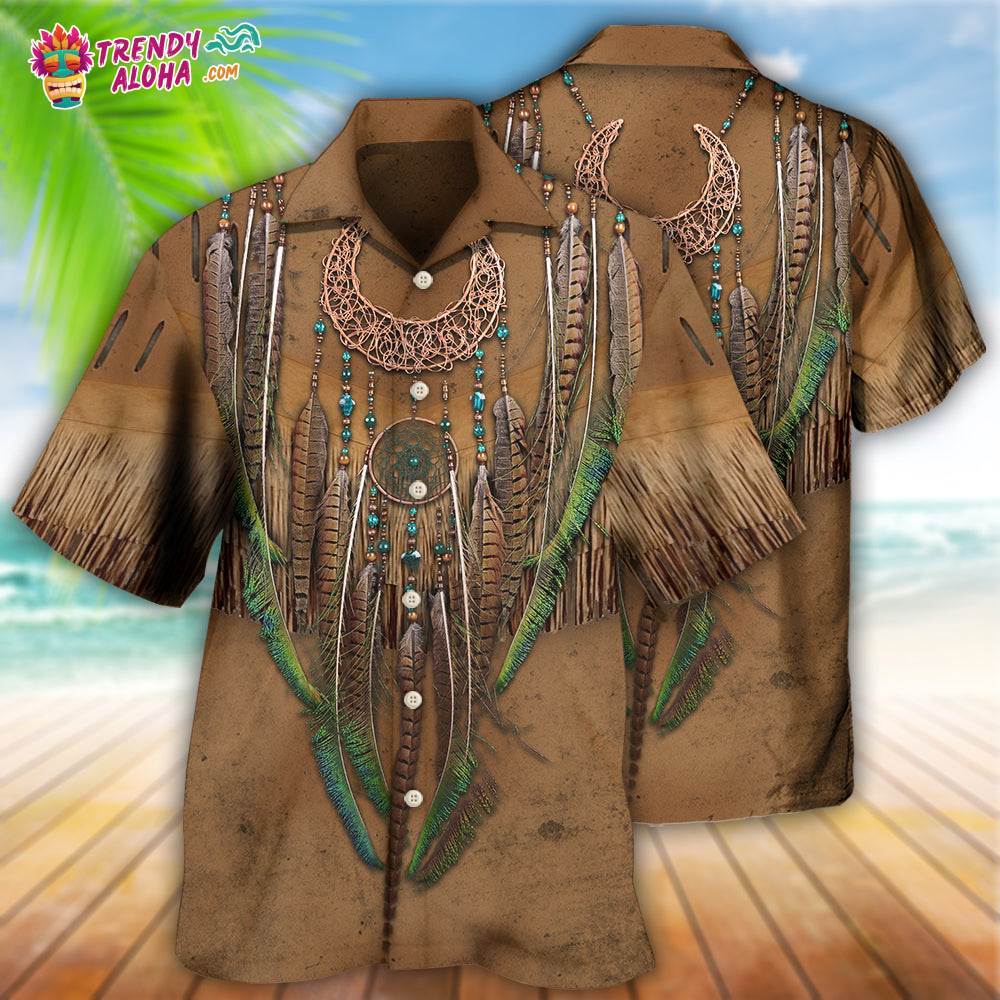 Native Style Love Peace Vintage Hawaiian Shirt – Trendy Aloha