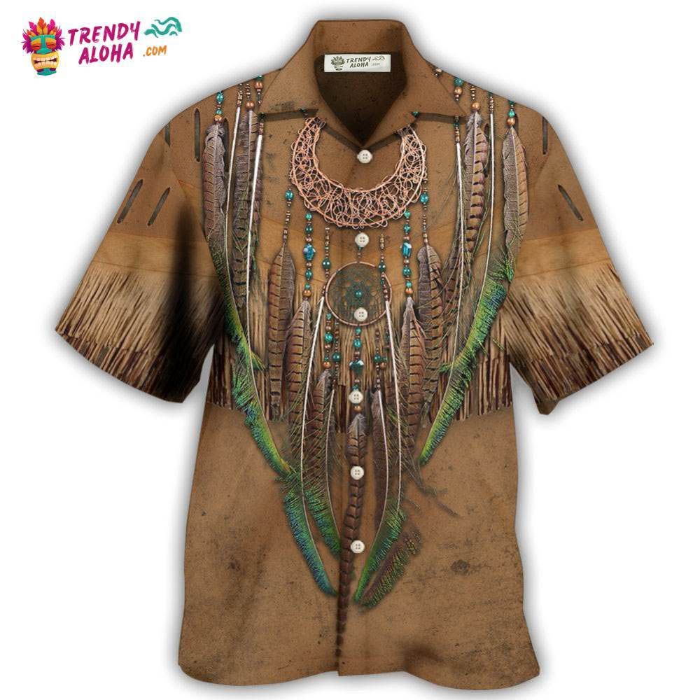 Native Style Love Peace Vintage Hawaiian Shirt – Trendy Aloha