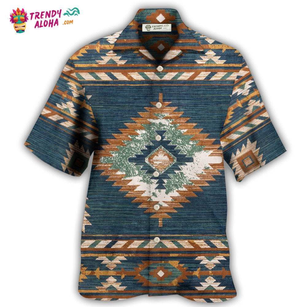 Native Style Love Peace Vintage Pattern Hawaiian Shirt – Trendy Aloha