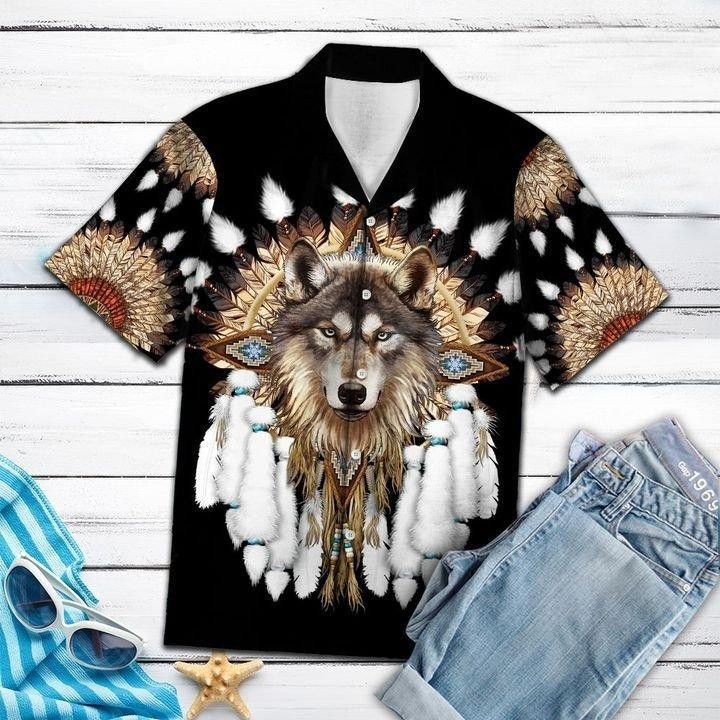 Native Wolf Limited Aloha Hawaiian Shirts For Men & For Women