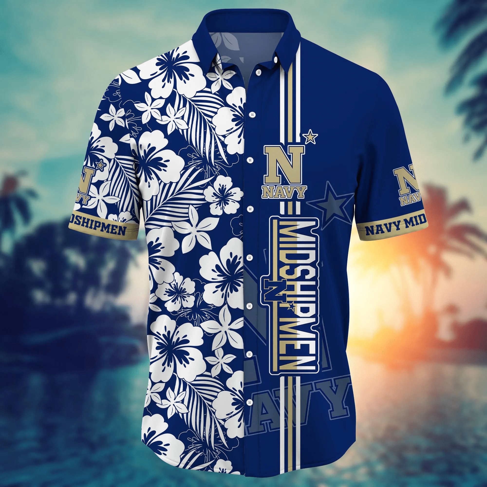Navy Midshipmen NCAA Hawaiian Shirt Dry Seasontime Footballing Event Shirts
