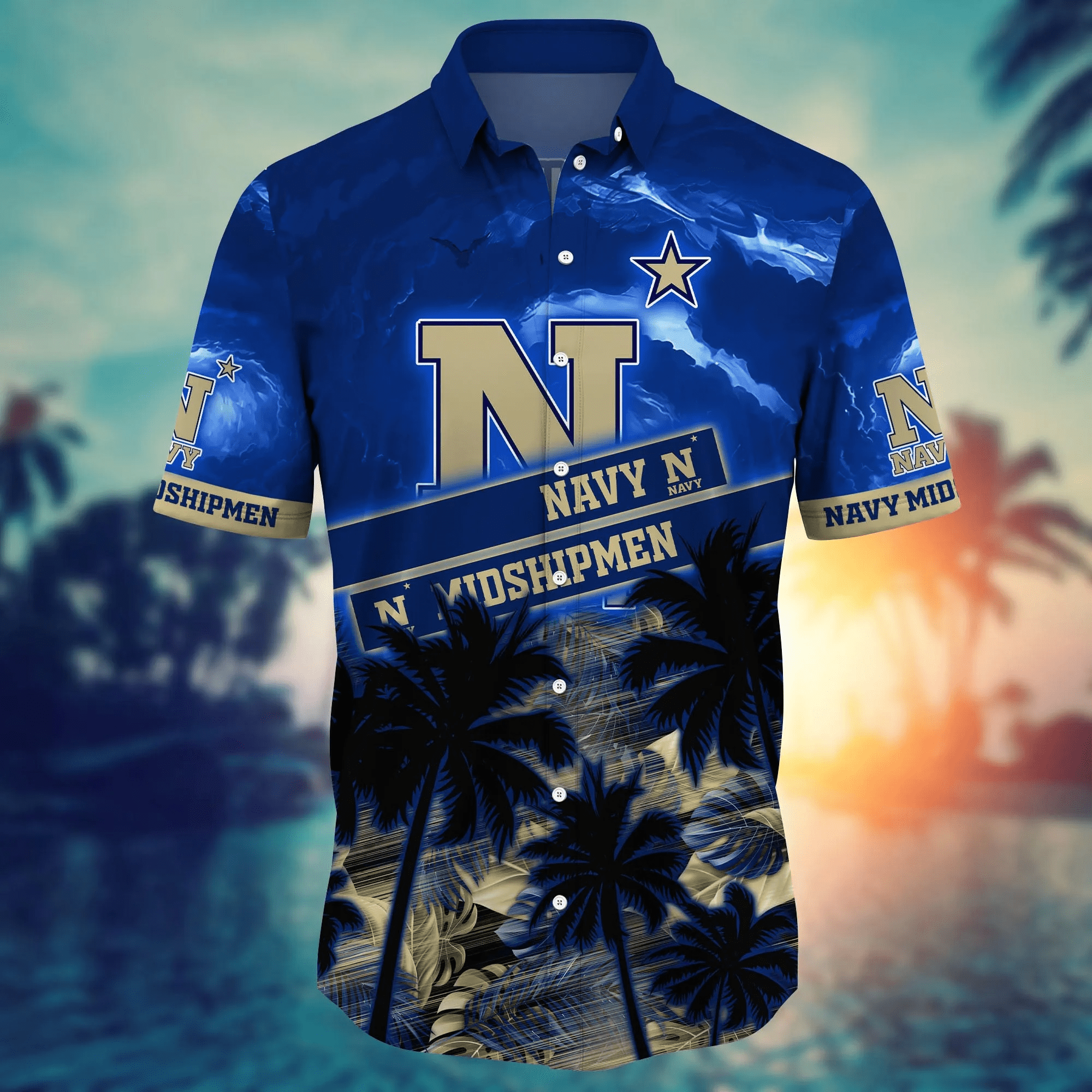 Navy Midshipmen NCAA Hawaiian Shirt Holiday Aloha Shirt
