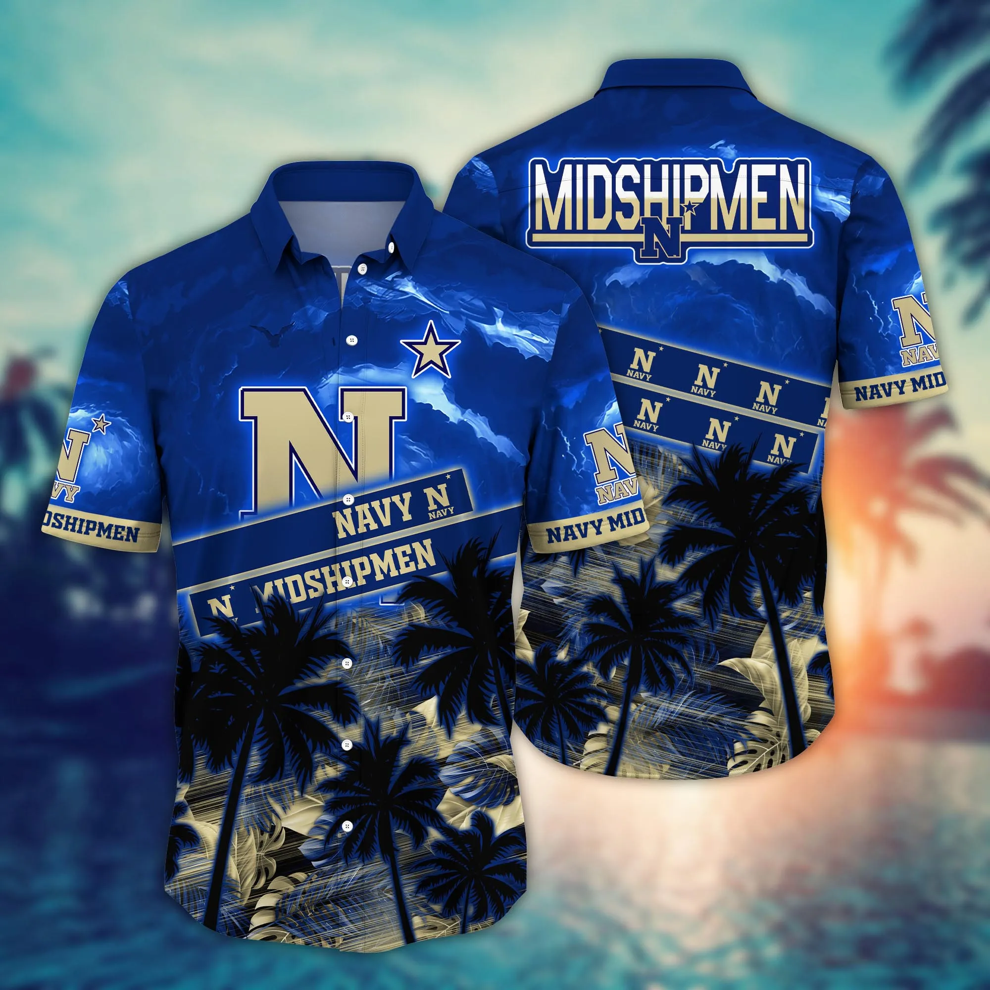 Navy Midshipmen NCAA Hawaiian Shirt Holiday Aloha Shirt