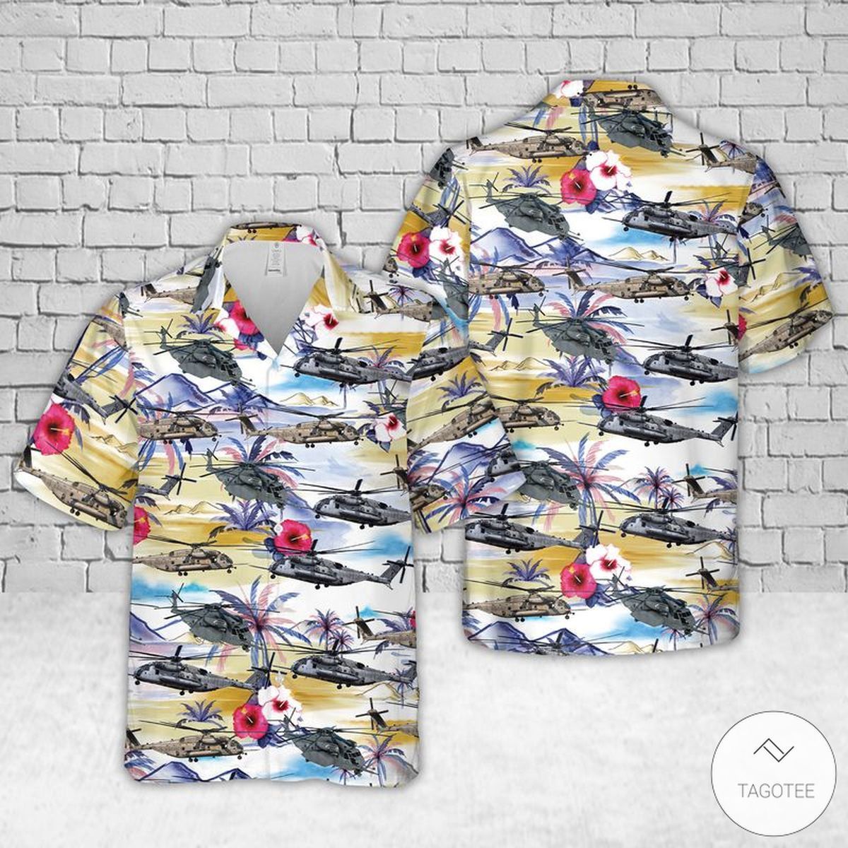 Navy Sikorsky Ch-53e Super Stallion Mh-53e Sea Dragon Hawaiian Shirt
