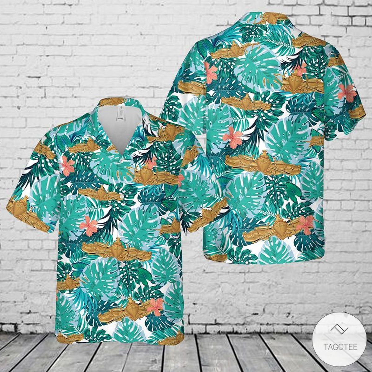 Navy Surface Warfare Insignia Themed Collectible Hawaiian Shirt