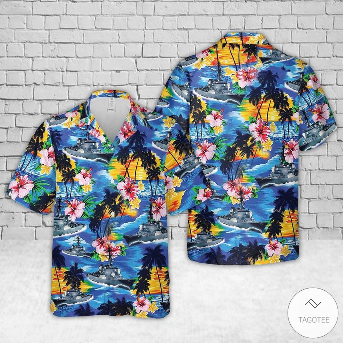 Navy Uss Barry Design Hawaiian Shirt Unique Look