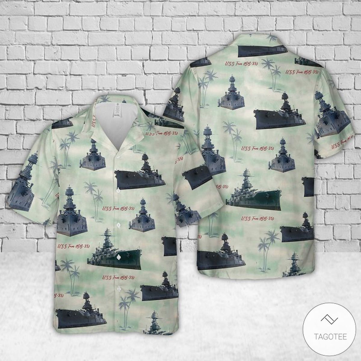 Navy Uss Texas Naval Theme Hawaiian Shirt Edition