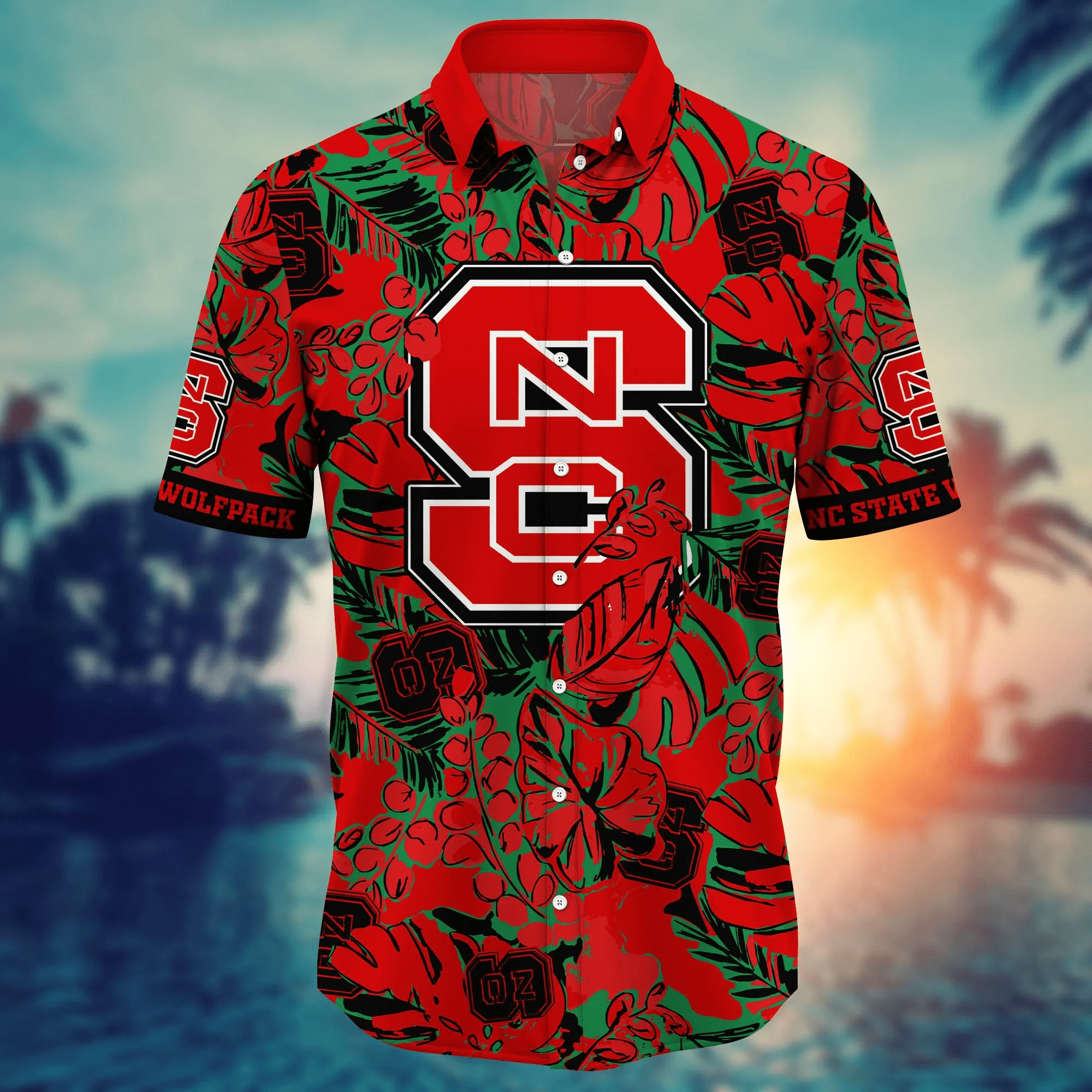 Nc State Wolfpack NCAA Hawaiian Shirt Beach Balls Aloha Shirt