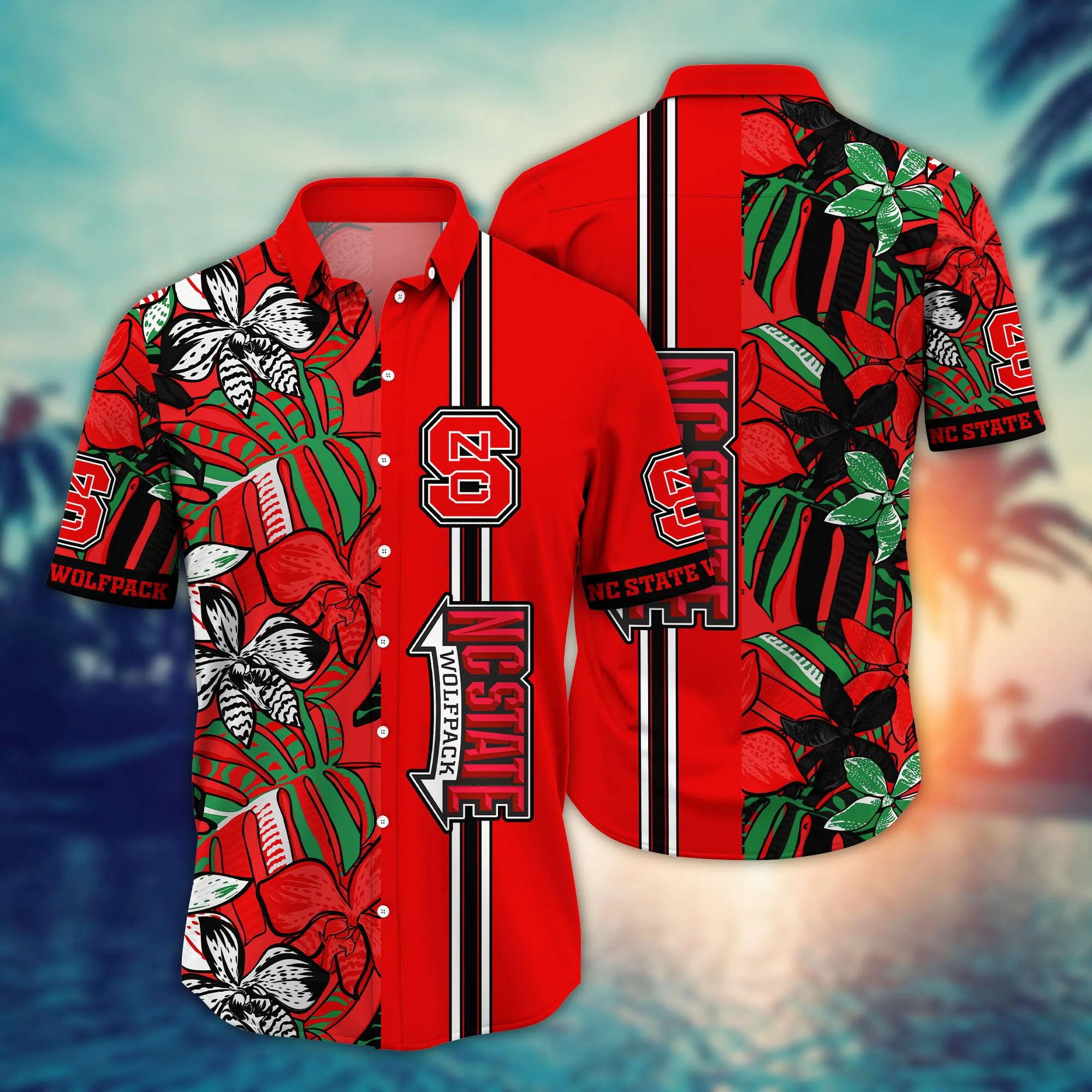 Nc State Wolfpack NCAA Hawaiian Shirt Vacation Time Aloha Shirt