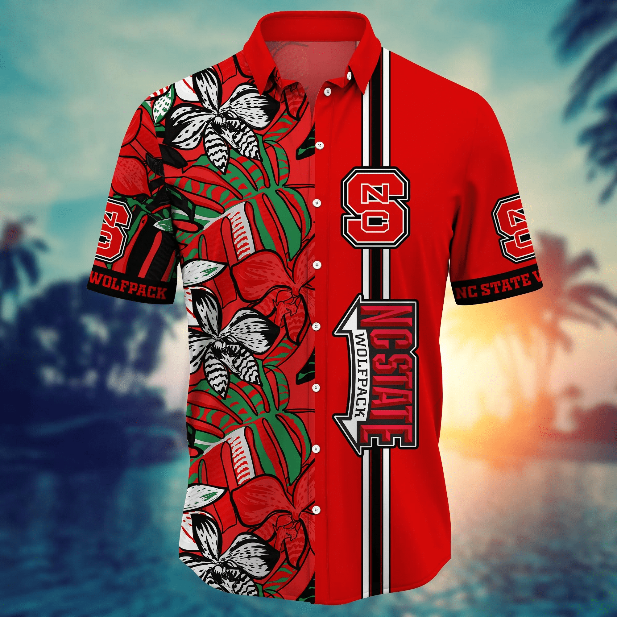 Nc State Wolfpack NCAA Hawaiian Shirt Vacation Time Aloha Shirt
