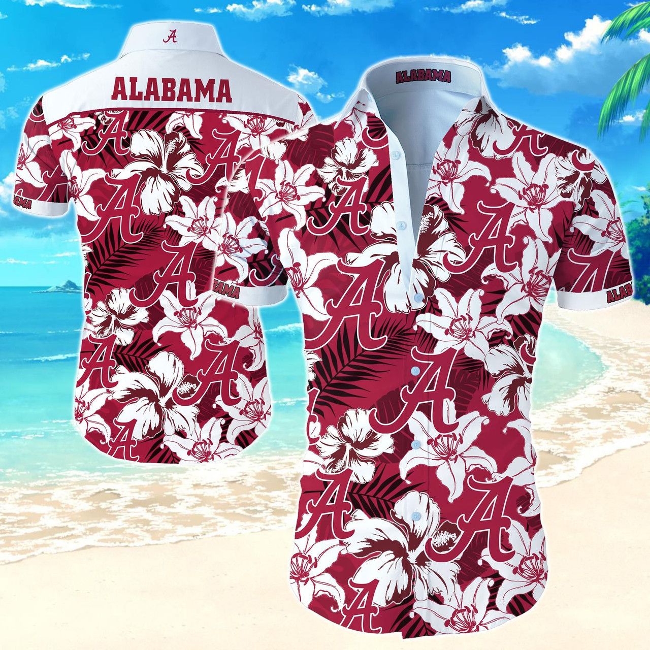 NCAA Alabama Crimson Tide Hawaiian Shirt V10 Aloha Shirt
