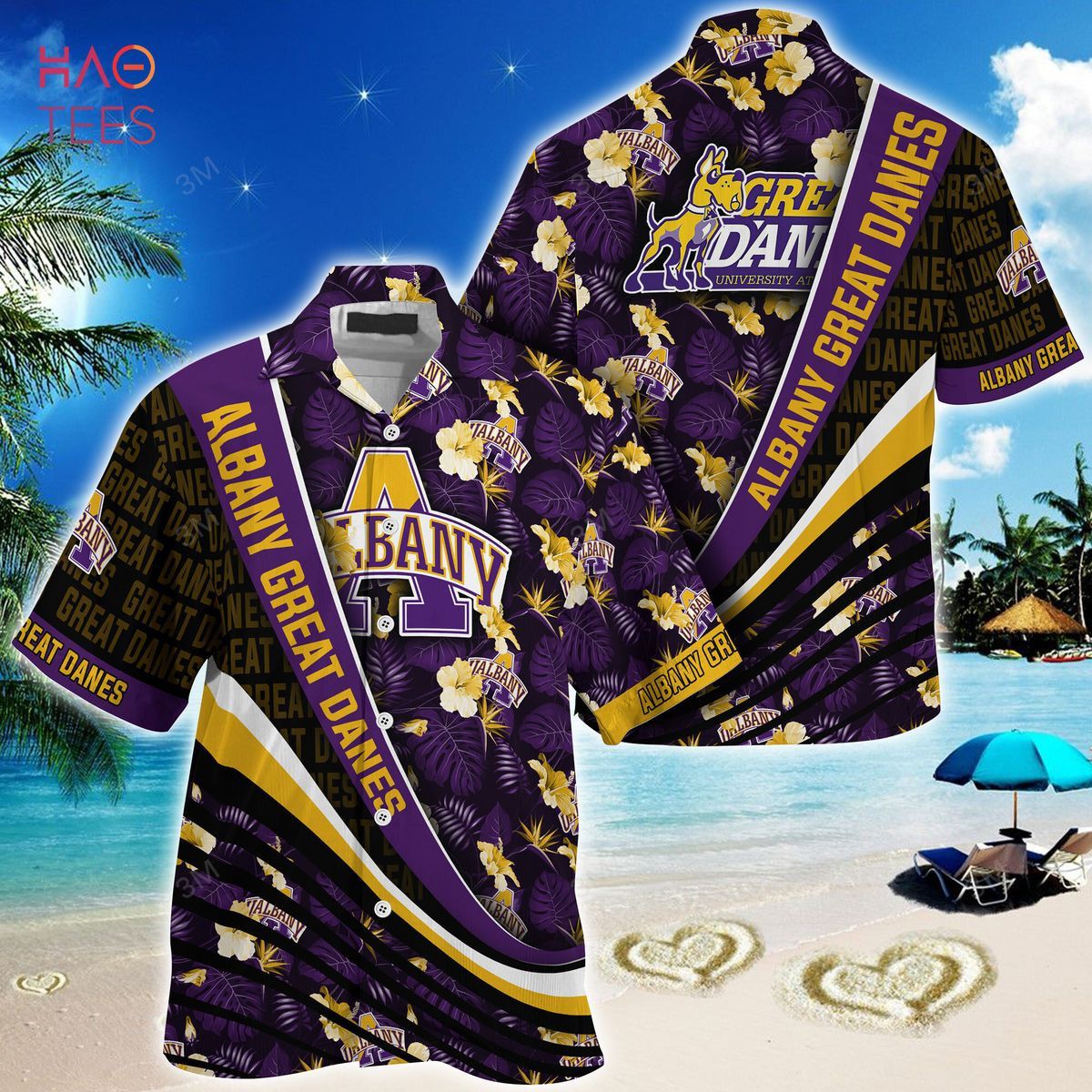 Ncaa Albany Great Danes Limited Edition Trendy Hawaiian Shirt Aloha Shirt Ncaa Albany Great Danes Limited Edition Trendy Hawaiian Shirt Aloha Shirt