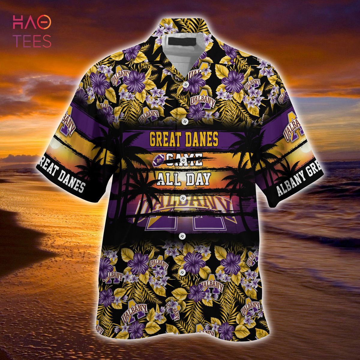 Ncaa Albany Great Danes Special Design Trendy Hawaiian Shirt Aloha Shirt