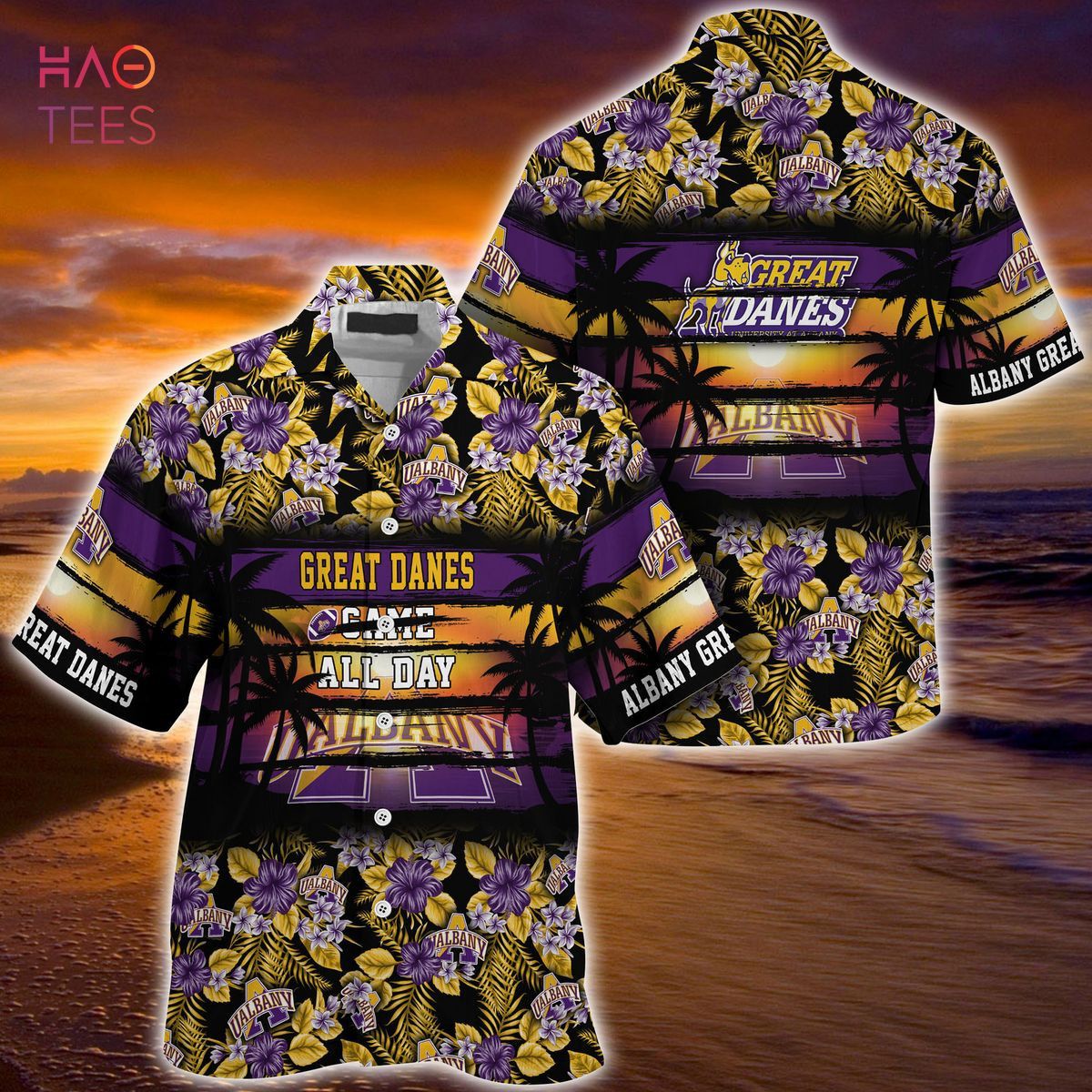 Ncaa Albany Great Danes Special Design Trendy Hawaiian Shirt Aloha Shirt